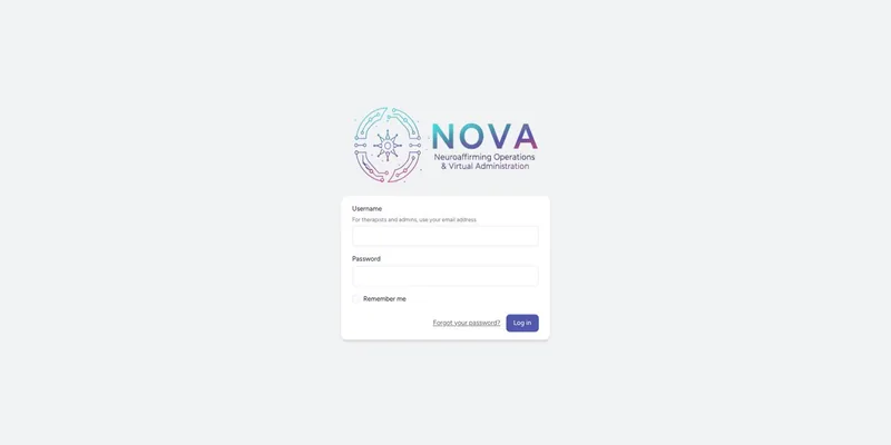 NOVA sign-in — Neuroaffirming Operations & Virtual Administration